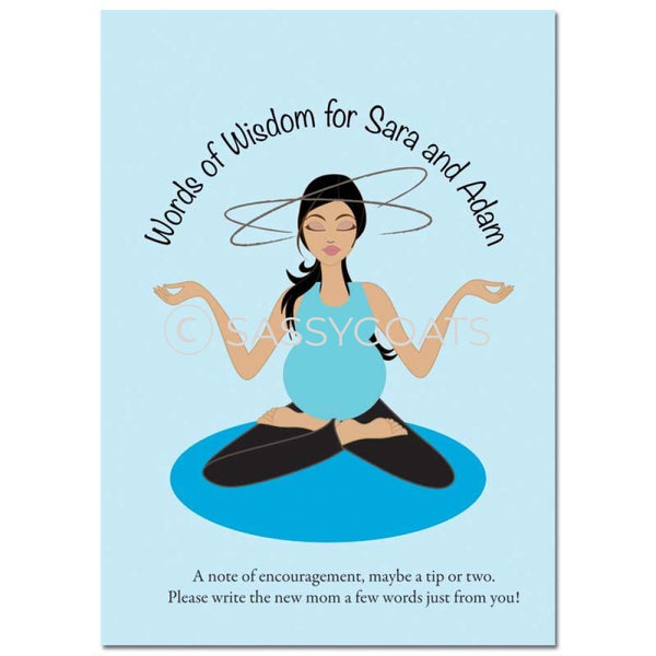 Brunette Baby Shower Games - Meditating Mommy