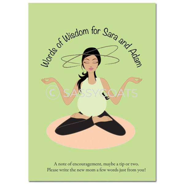 Brunette Baby Shower Games - Meditating Mommy