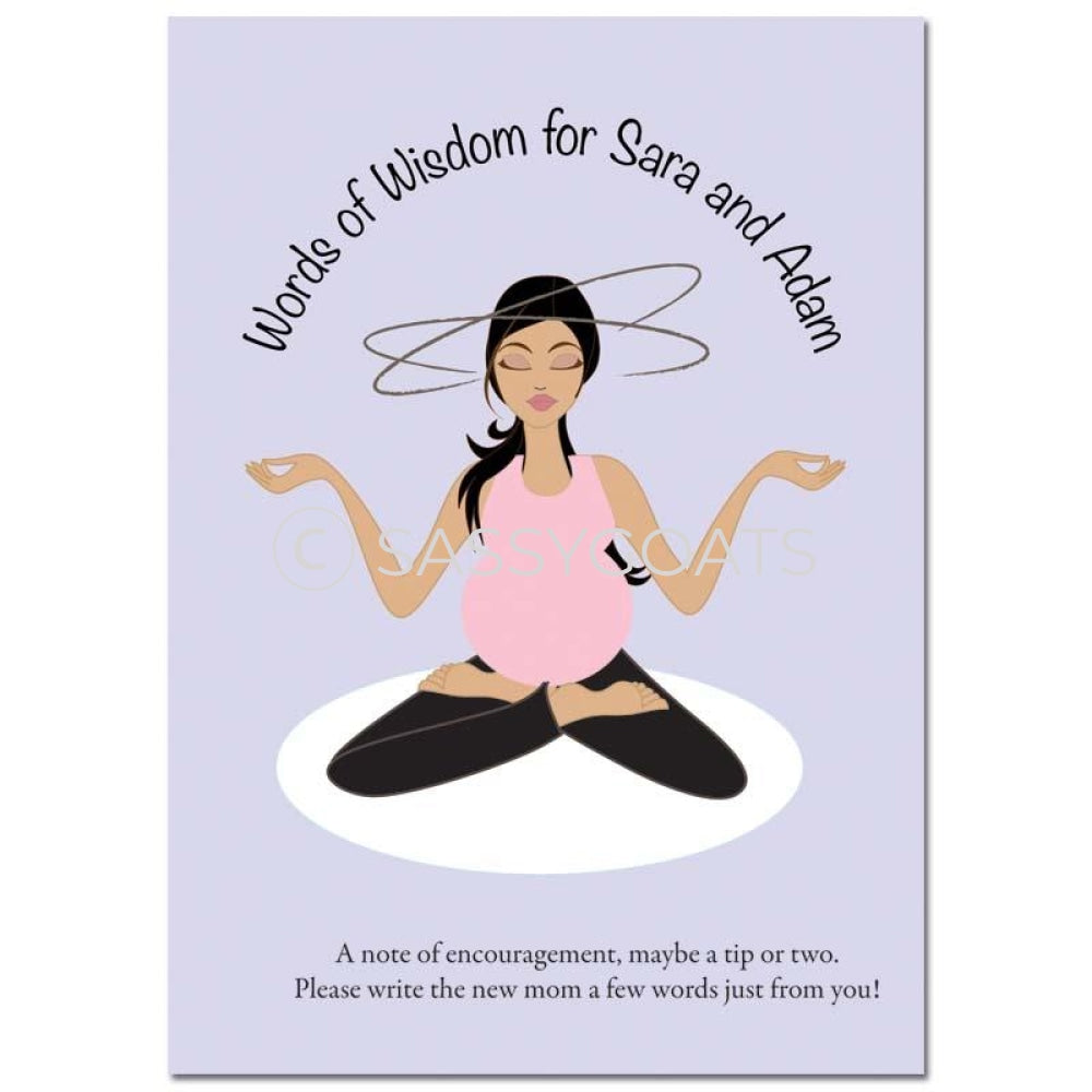 Brunette Baby Shower Games - Meditating Mommy