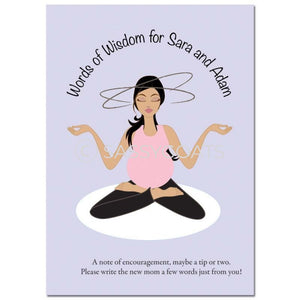 Brunette Baby Shower Games - Meditating Mommy