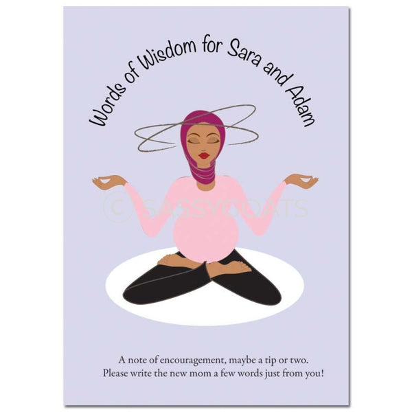 Hijab Baby Shower Games - Meditating Mommy