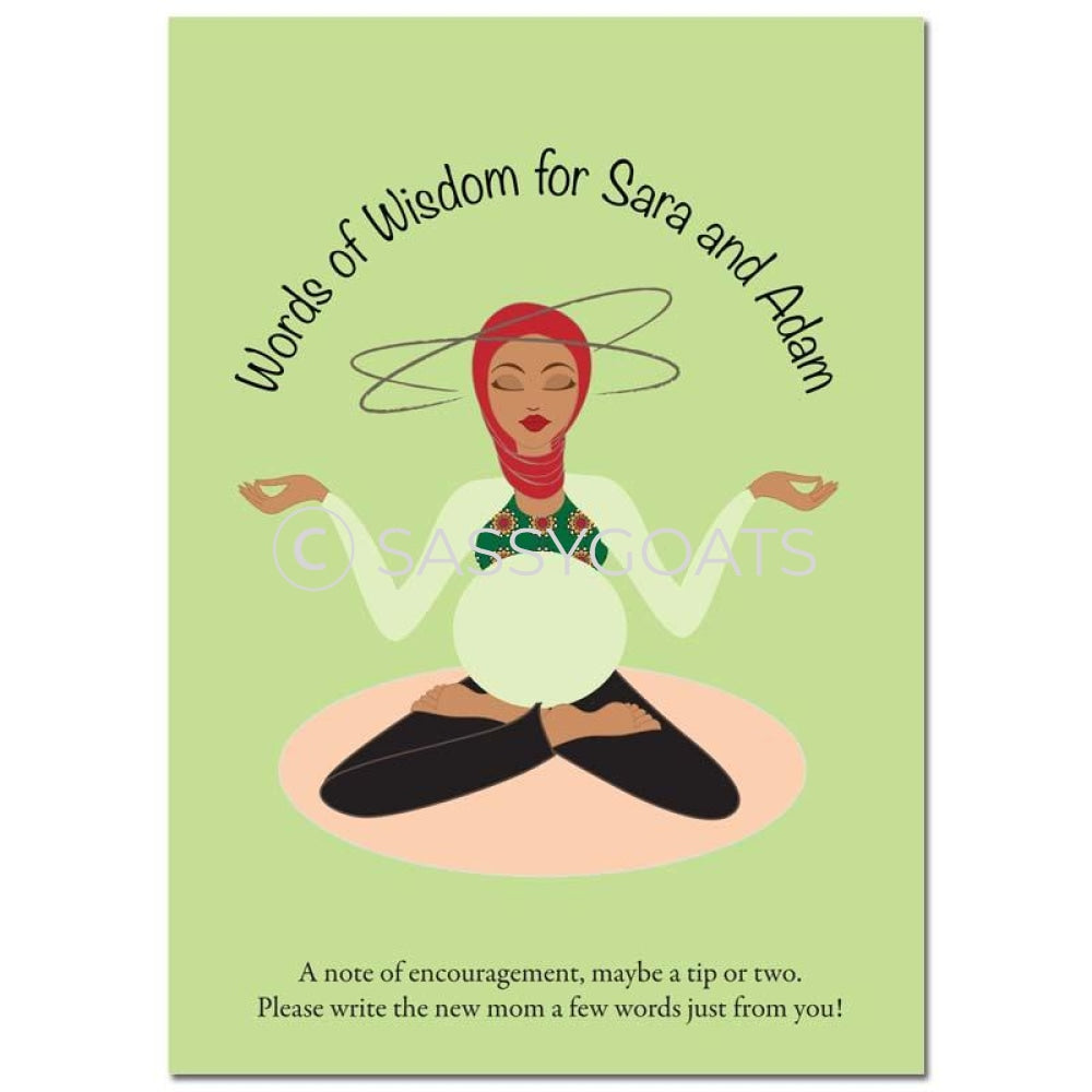 Hijab Baby Shower Games - Meditating Mommy