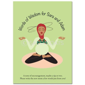 Hijab Baby Shower Games - Meditating Mommy