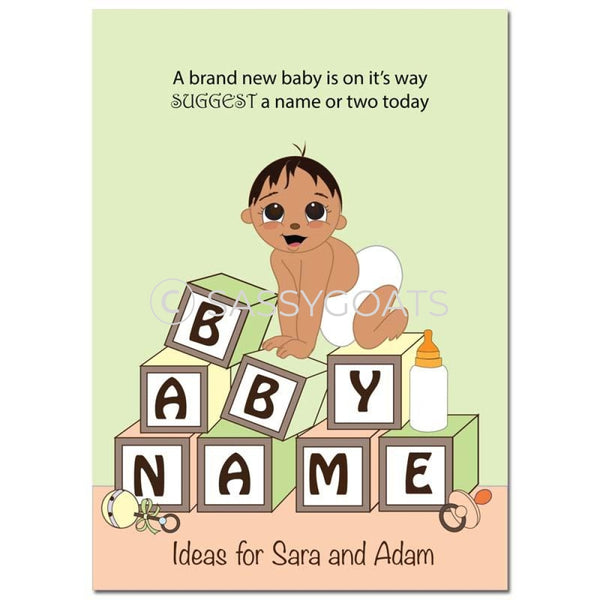Indian Baby Shower Games - Blocks Name Suggestions