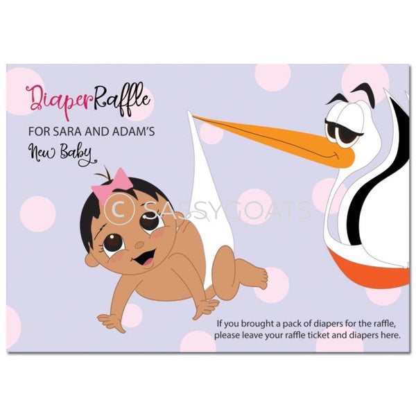 Indian Baby Shower Games - Stork Dropoff Diaper Raffle