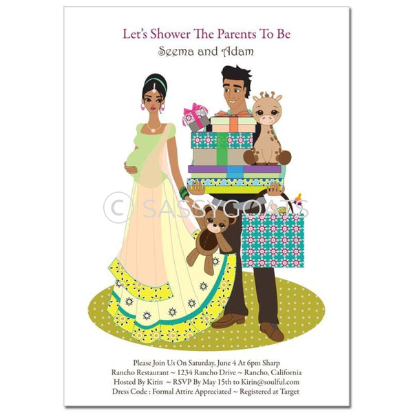 Indian Baby Shower Invitation - Bounty