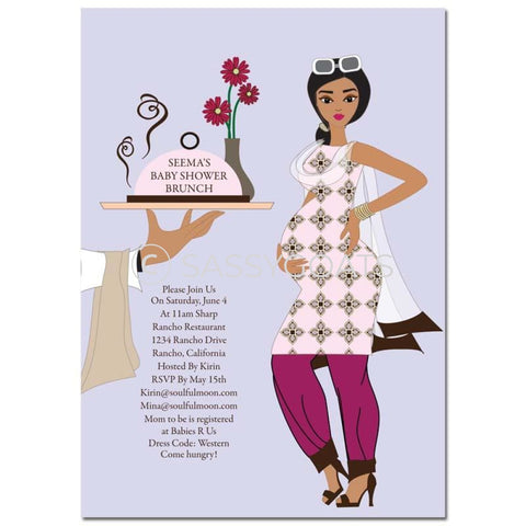 Indian Baby Shower Invitation - Dining Diva