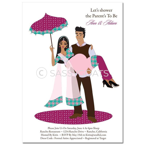 Indian Baby Shower Invitation - Mommy Cargo