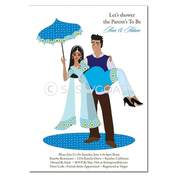 Indian Baby Shower Invitation - Mommy Cargo