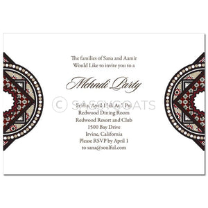 Indian Mehndi Invitation - Classy Corners
