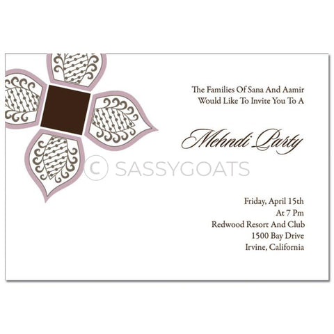 Indian Mehndi Invitation - Eastern Sparks