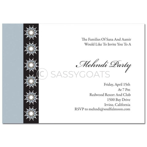 Indian Mehndi Invitation - Formal Bar