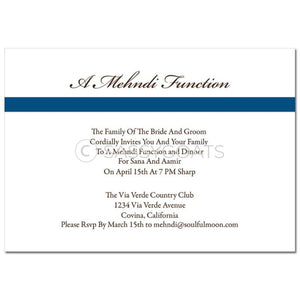 Indian Mehndi Invitation - Tribal Script