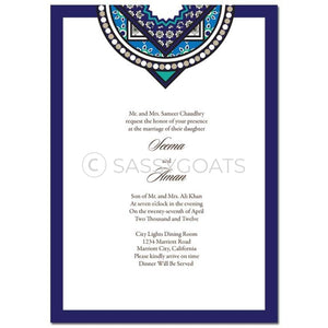 Indian Wedding Invitation - Bold Brocade