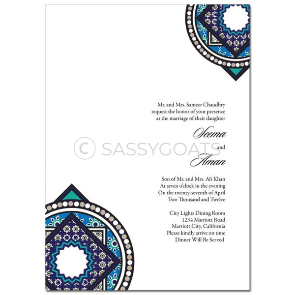 Indian Wedding Invitation - Classy Corners