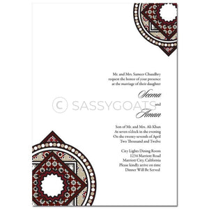 Indian Wedding Invitation - Classy Corners