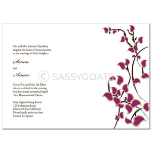 Indian Wedding Invitation - Eastern Stems