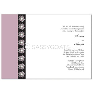 Indian Wedding Invitation - Formal Bar