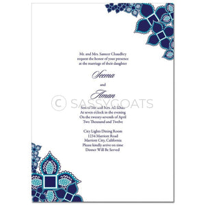 Indian Wedding Invitation - Henna Blossoms