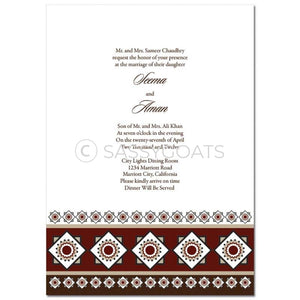 Indian Wedding Invitation - Magestic Tile