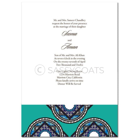 Indian Wedding Invitation - Mystic Mosaic