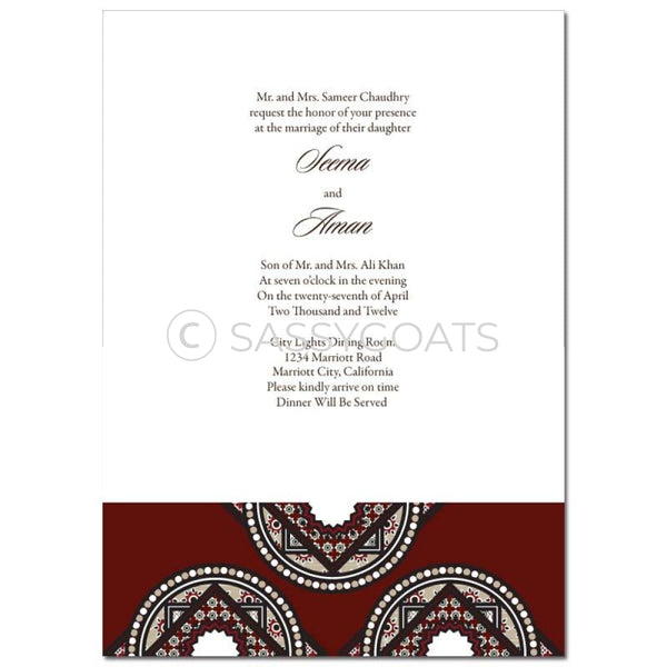Indian Wedding Invitation - Mystic Mosaic