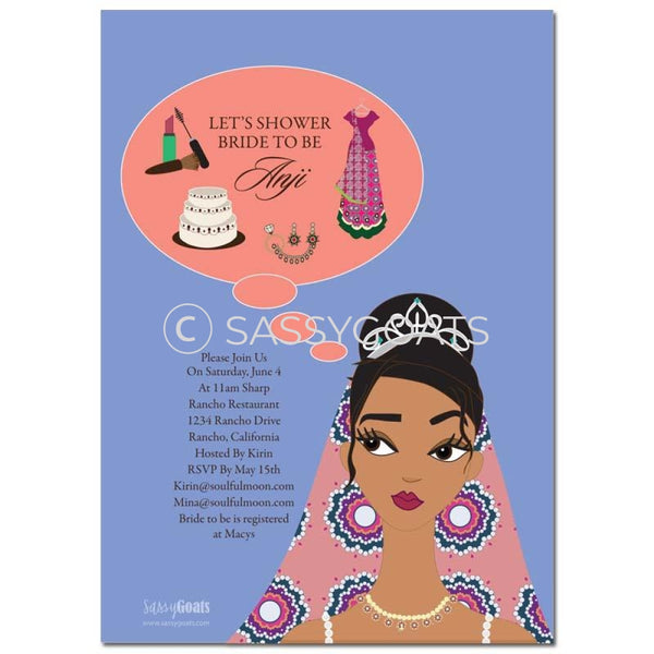 Online Invitation - Indian Bridal Shower Digital Planner