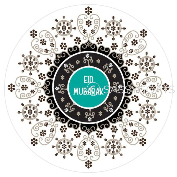 Ramadan And Eid Gift Stickers - Festive Filigree