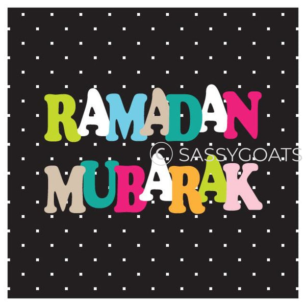 Ramadan Stickers - Polkadot Letters
