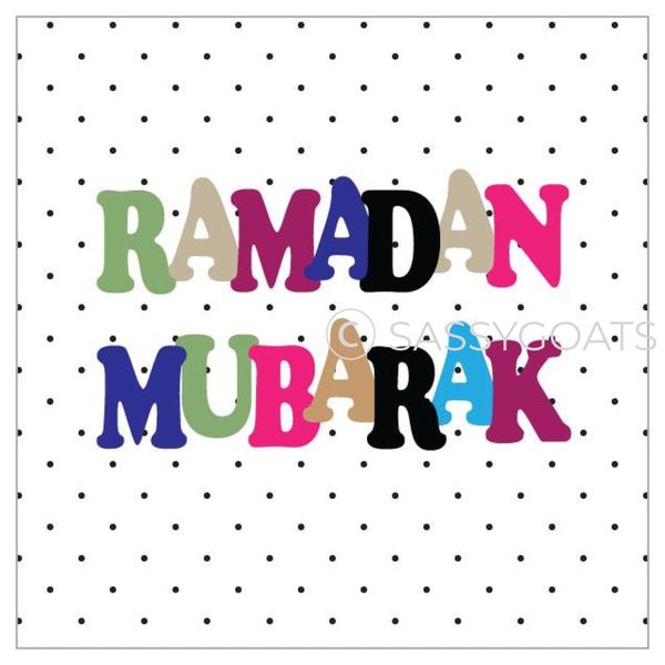Ramadan Stickers - Polkadot Letters